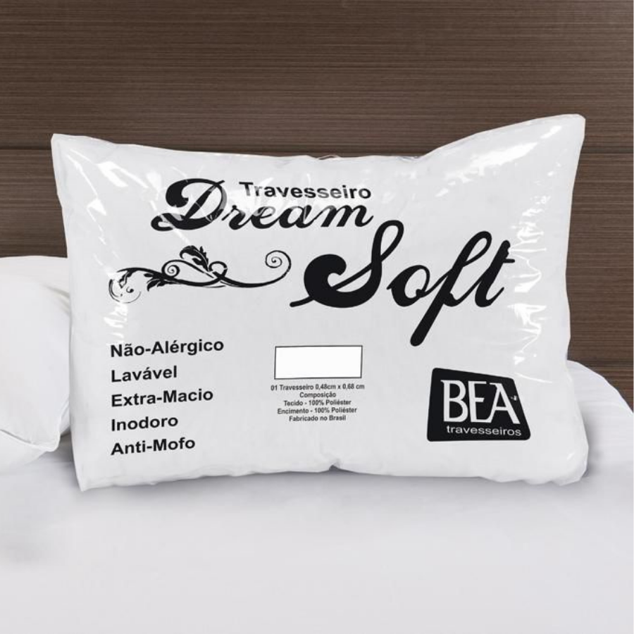 Travesseiro Dream Soft Basic Silicone Micropercal Peletizado Extra Macio 500g