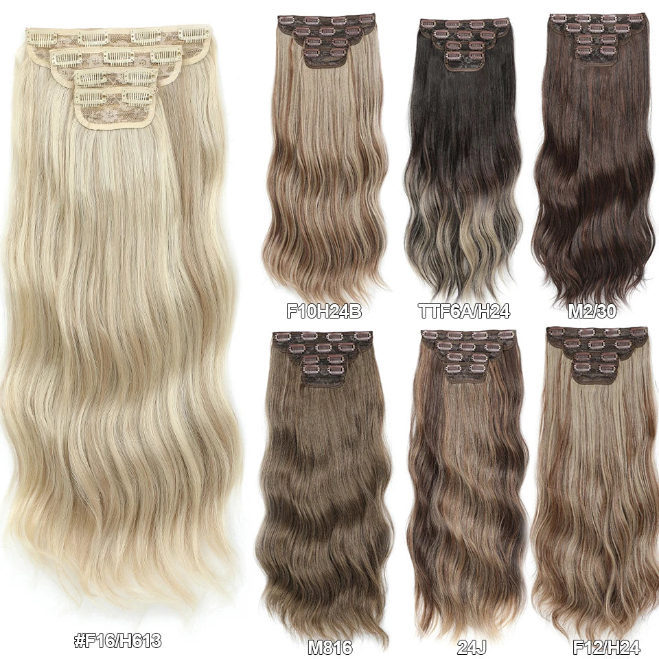 Extensões de Cabelo Ondulado Ombre 55cm - Fibra Importada Bio Humana