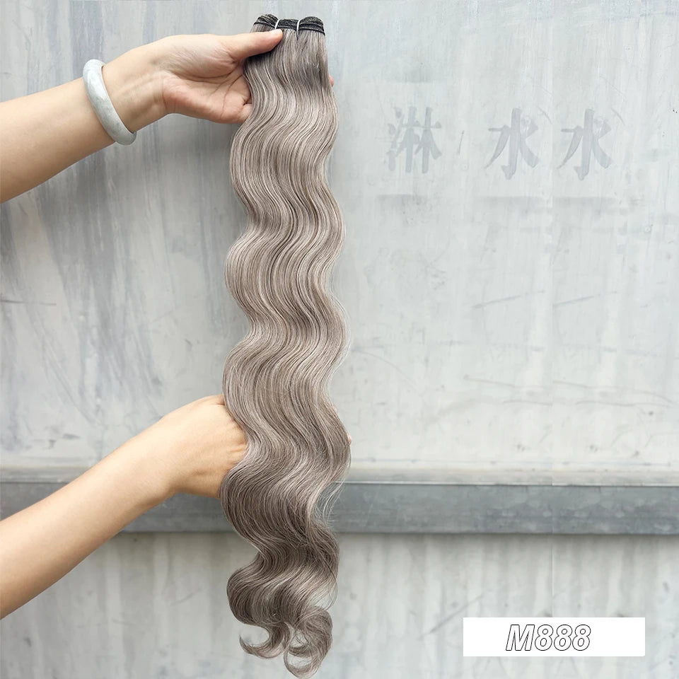 Variedade de Tons e Texturas: Extensões de Cabelo Ondulado
