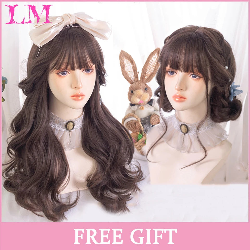 Sakura Xena – Peruca Rosa Liso com Franja | Fibra Sintética Resistente ao Calor para Cosplay Feminino