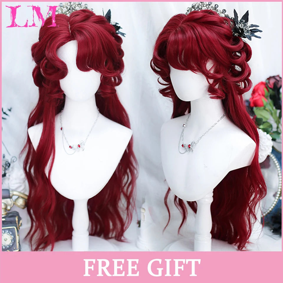 Sakura Xena – Peruca Rosa Liso com Franja | Fibra Sintética Resistente ao Calor para Cosplay Feminino