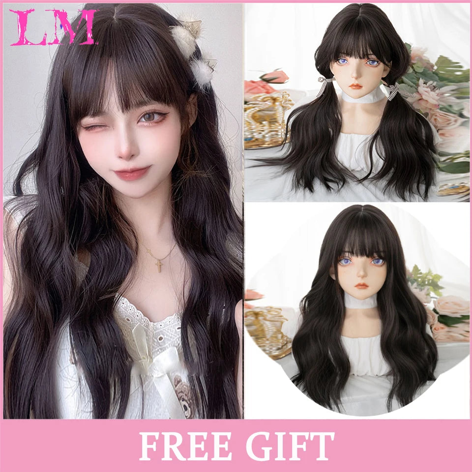 Sakura Xena – Peruca Rosa Liso com Franja | Fibra Sintética Resistente ao Calor para Cosplay Feminino