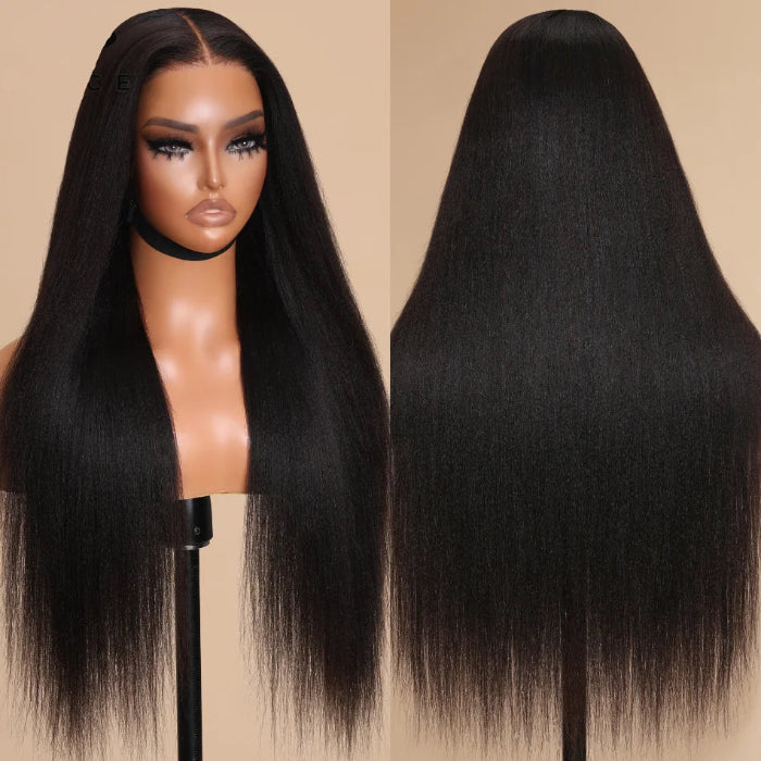 Camila – Lace Front 7x5 | Cabelo Humano Yaki, Sem Cola, Pré-Cortada & Pronta para Uso