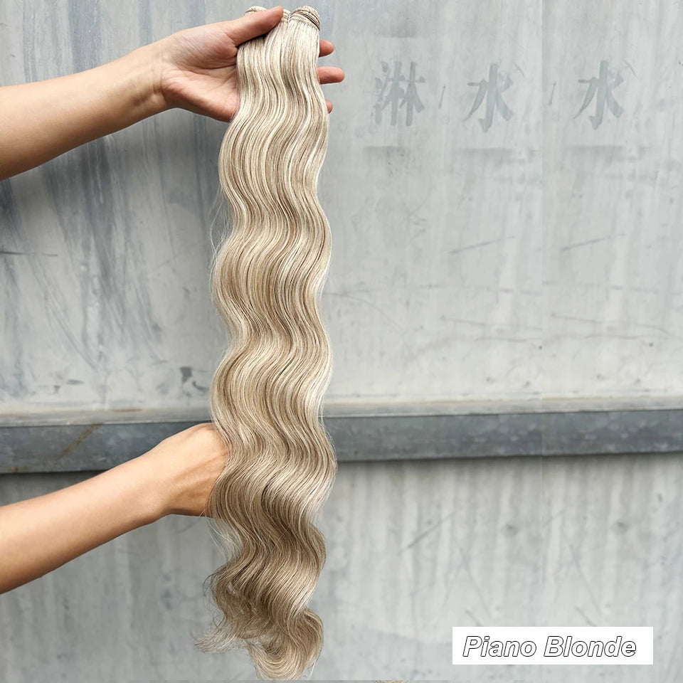 Variedade de Tons e Texturas: Extensões de Cabelo Ondulado