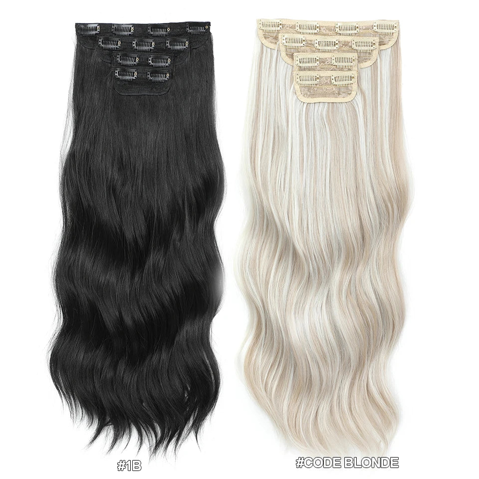 Extensões de Cabelo Ondulado Ombre 55cm - Fibra Importada Bio Humana