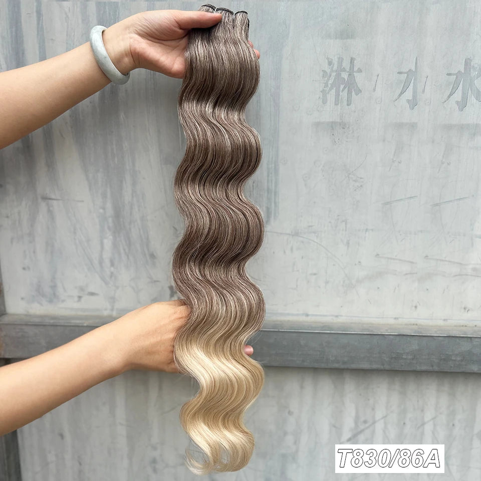 Variedade de Tons e Texturas: Extensões de Cabelo Ondulado