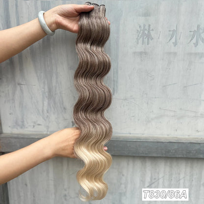 Variedade de Tons e Texturas: Extensões de Cabelo Ondulado