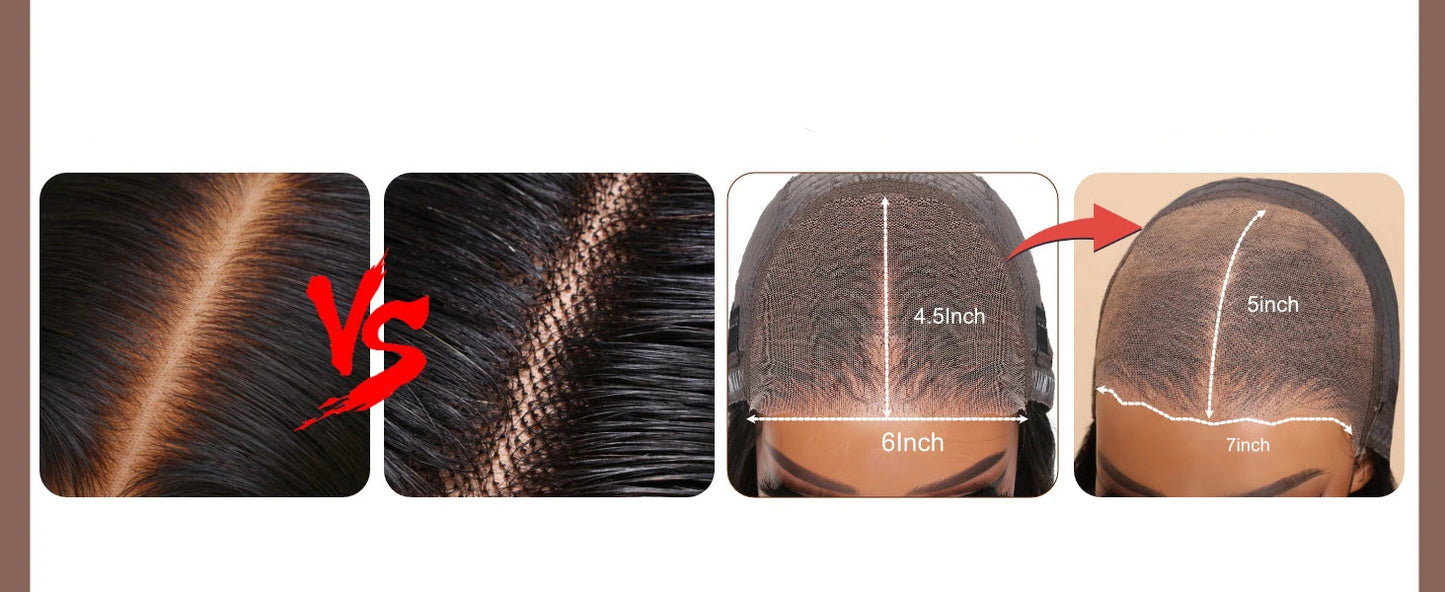 Camila – Lace Front 7x5 | Cabelo Humano Yaki, Sem Cola, Pré-Cortada & Pronta para Uso