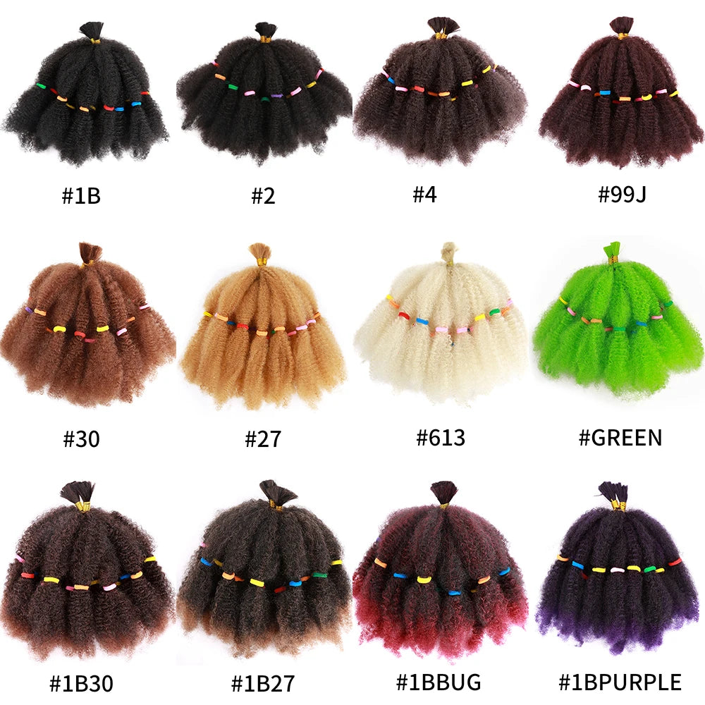 Extensões de Cabelo Sintético Afro Kinky Marley – Estilo Natural e Versátil
