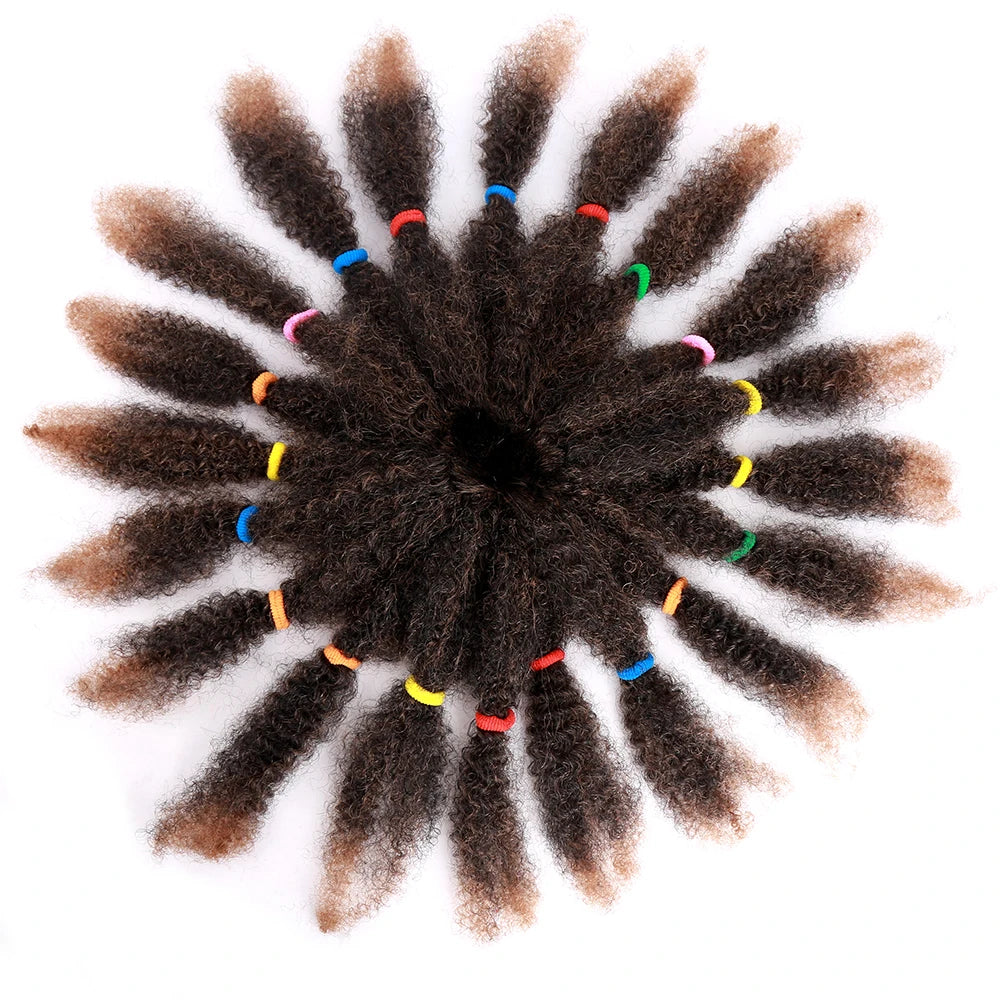 Extensões de Cabelo Sintético Afro Kinky Marley – Estilo Natural e Versátil