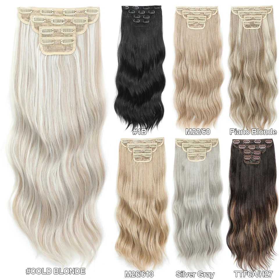 Extensões de Cabelo Ondulado Ombre 55cm - Fibra Importada Bio Humana