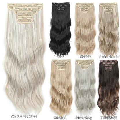 Extensões de Cabelo Ondulado Ombre 55cm - Fibra Importada Bio Humana
