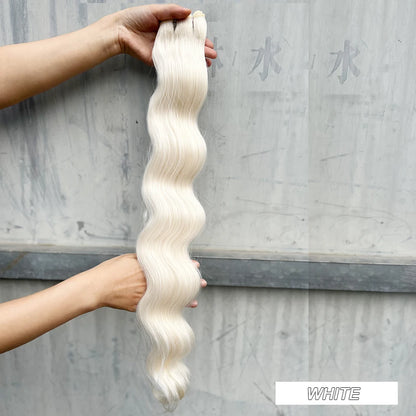 Variedade de Tons e Texturas: Extensões de Cabelo Ondulado
