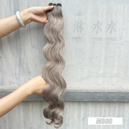 Variedade de Tons e Texturas: Extensões de Cabelo Ondulado