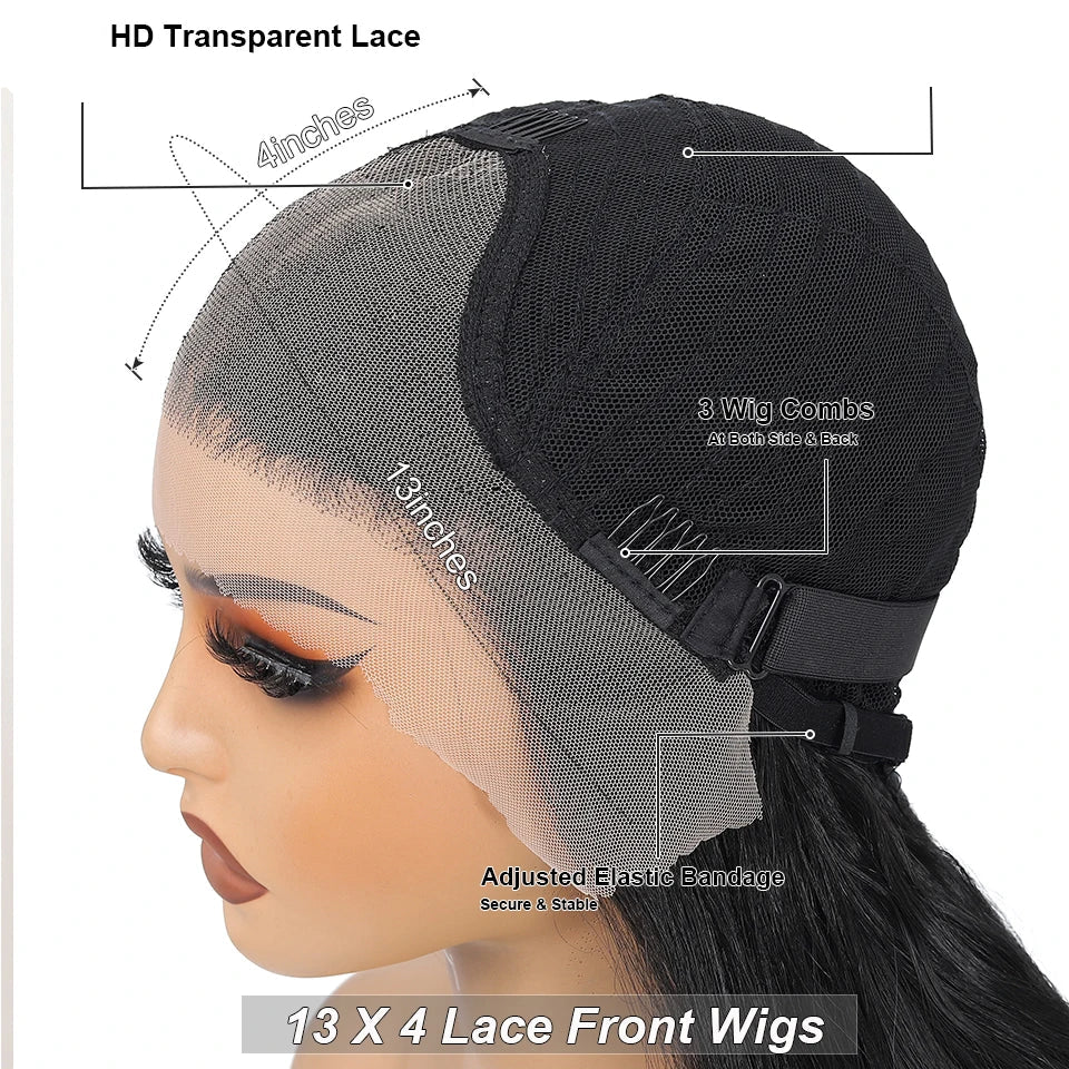 Lace Frontal 13x6 Onda do Corpo  - Fibra Importada BioHumano