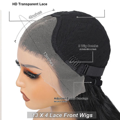 Lace Frontal 13x6 Onda do Corpo  - Fibra Importada BioHumano