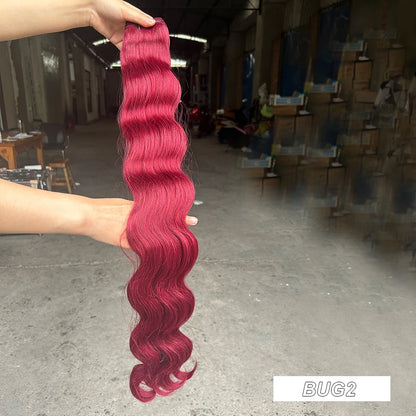 Variedade de Tons e Texturas: Extensões de Cabelo Ondulado