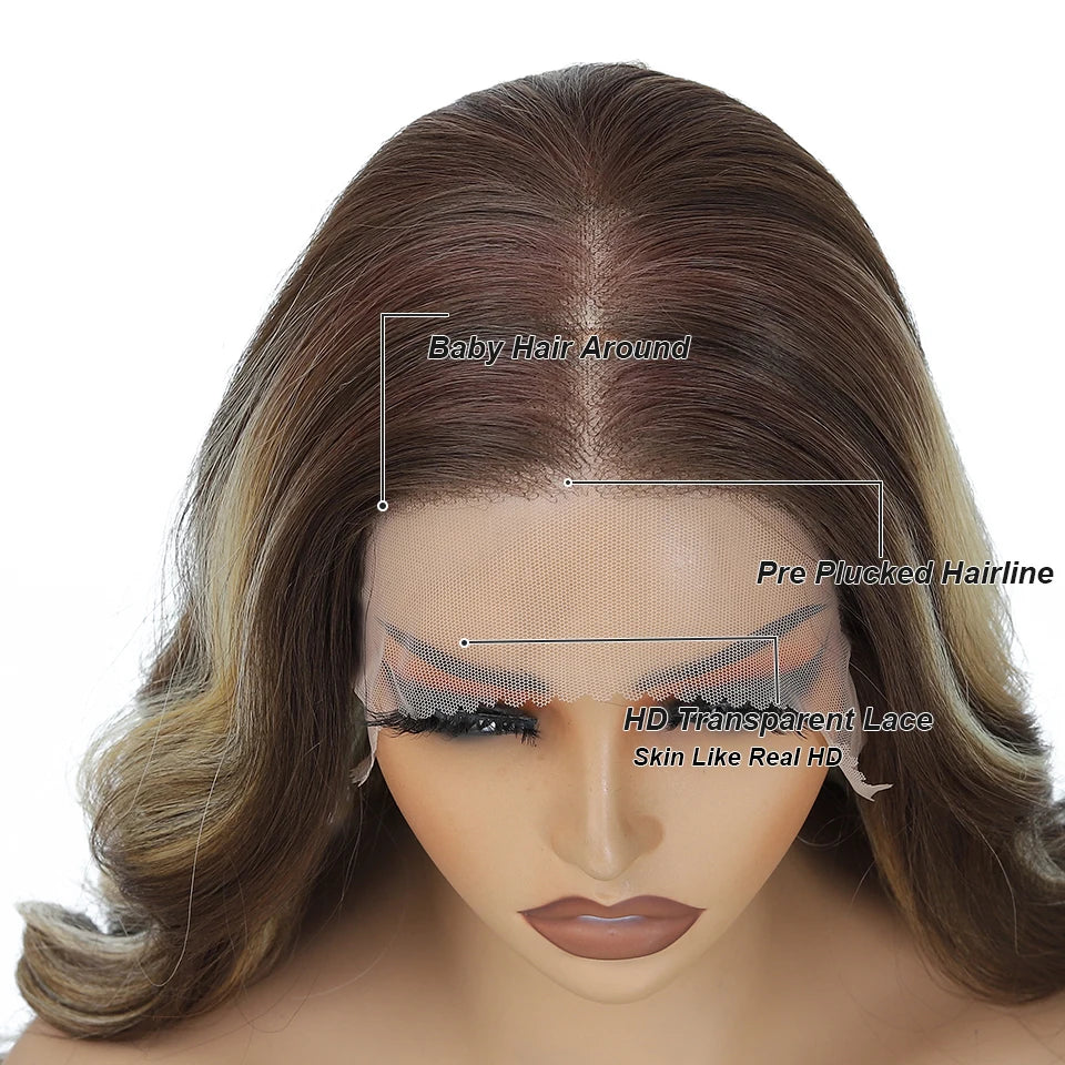Lace Frontal 13x6 Onda do Corpo  - Fibra Importada BioHumano