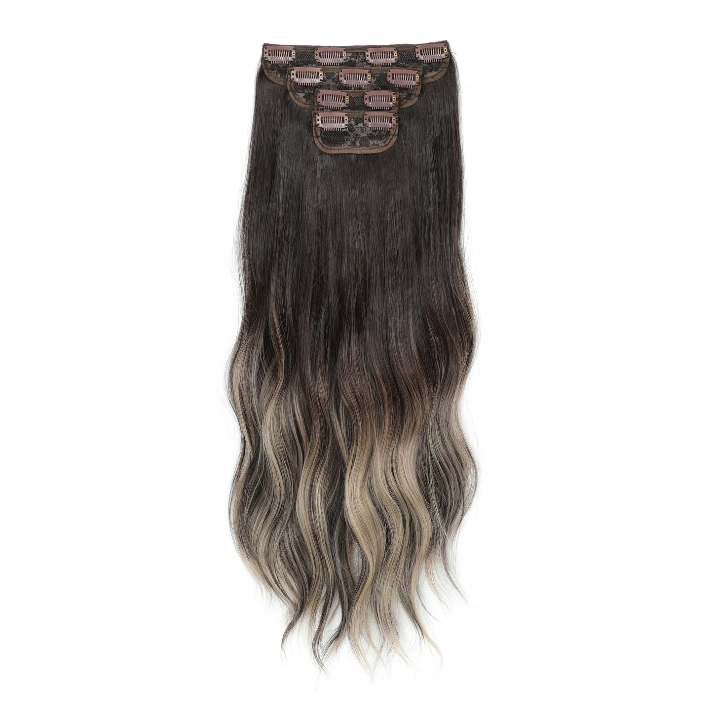 Extensões de Cabelo Ondulado Ombre 55cm - Fibra Importada Bio Humana