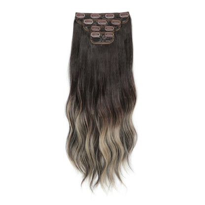 Extensões de Cabelo Ondulado Ombre 55cm - Fibra Importada Bio Humana