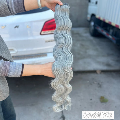 Variedade de Tons e Texturas: Extensões de Cabelo Ondulado