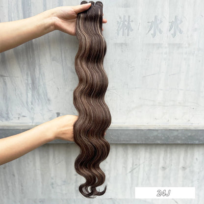 Variedade de Tons e Texturas: Extensões de Cabelo Ondulado