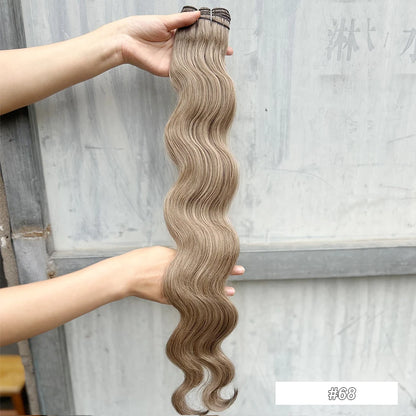 Variedade de Tons e Texturas: Extensões de Cabelo Ondulado
