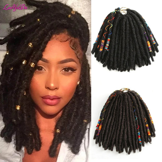 Extensões de Cabelo Sintético Afro Crochê - Dreadlocks Falso Locs Decorativas