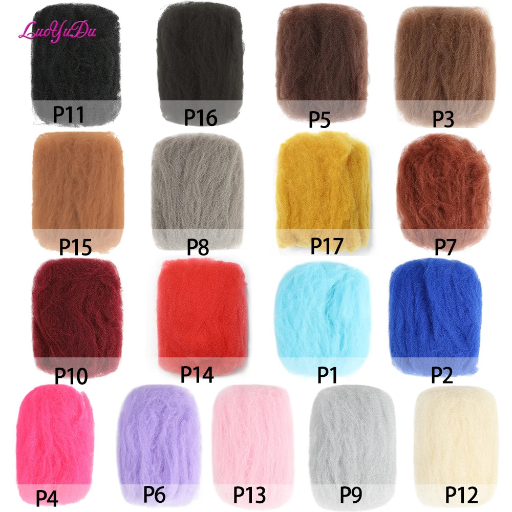 Extensão de Cabelo Sintético Junky Curl – Afro Kinky para DIY