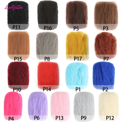 Extensão de Cabelo Sintético Junky Curl – Afro Kinky para DIY
