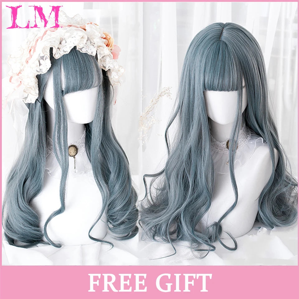 Sakura Xena – Peruca Rosa Liso com Franja | Fibra Sintética Resistente ao Calor para Cosplay Feminino