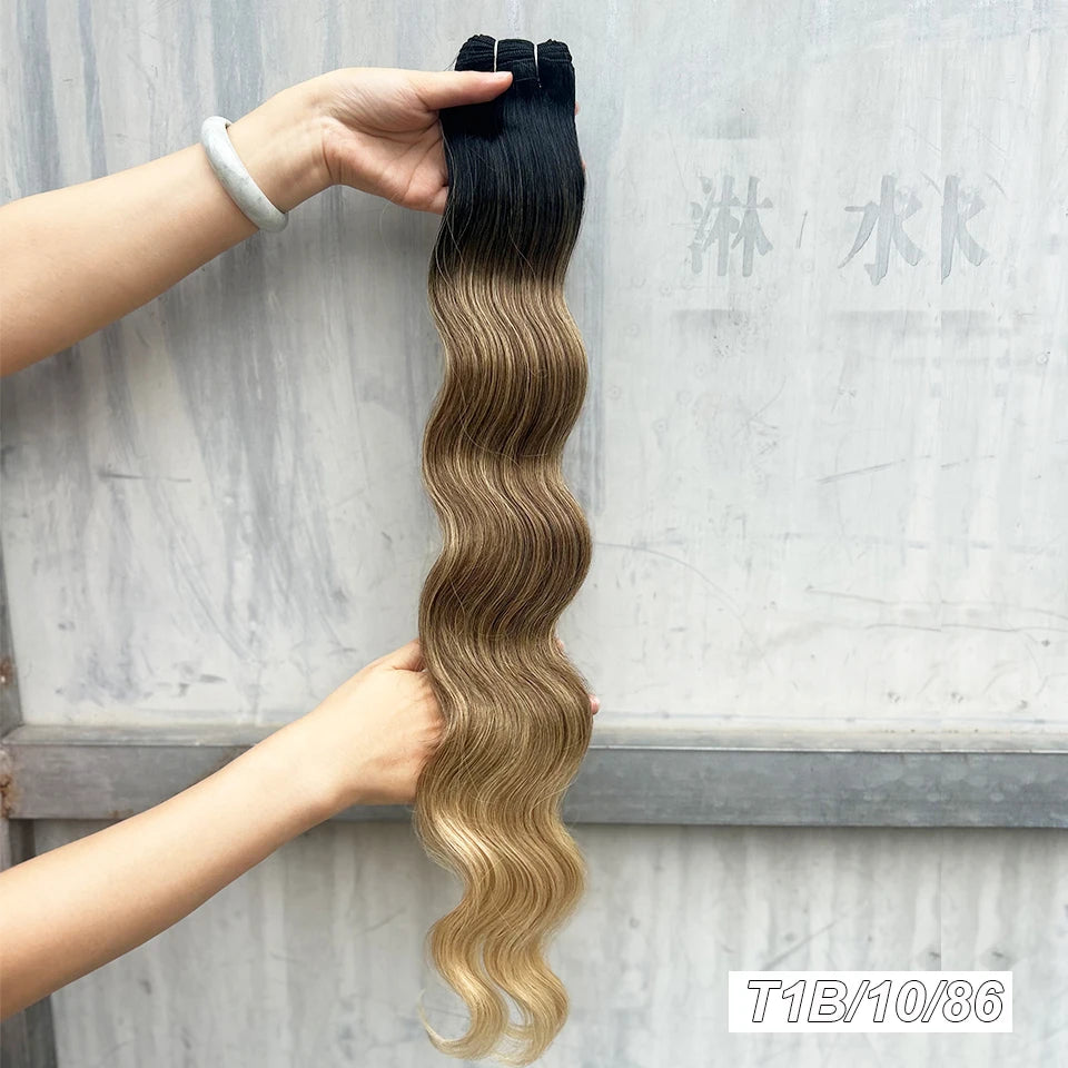 Variedade de Tons e Texturas: Extensões de Cabelo Ondulado