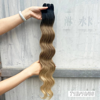 Variedade de Tons e Texturas: Extensões de Cabelo Ondulado