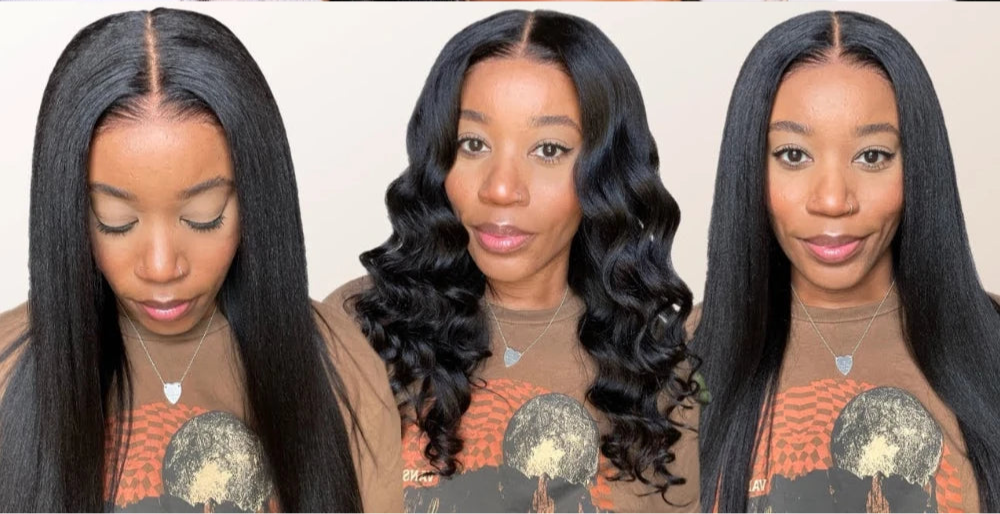 Camila – Lace Front 7x5 | Cabelo Humano Yaki, Sem Cola, Pré-Cortada & Pronta para Uso