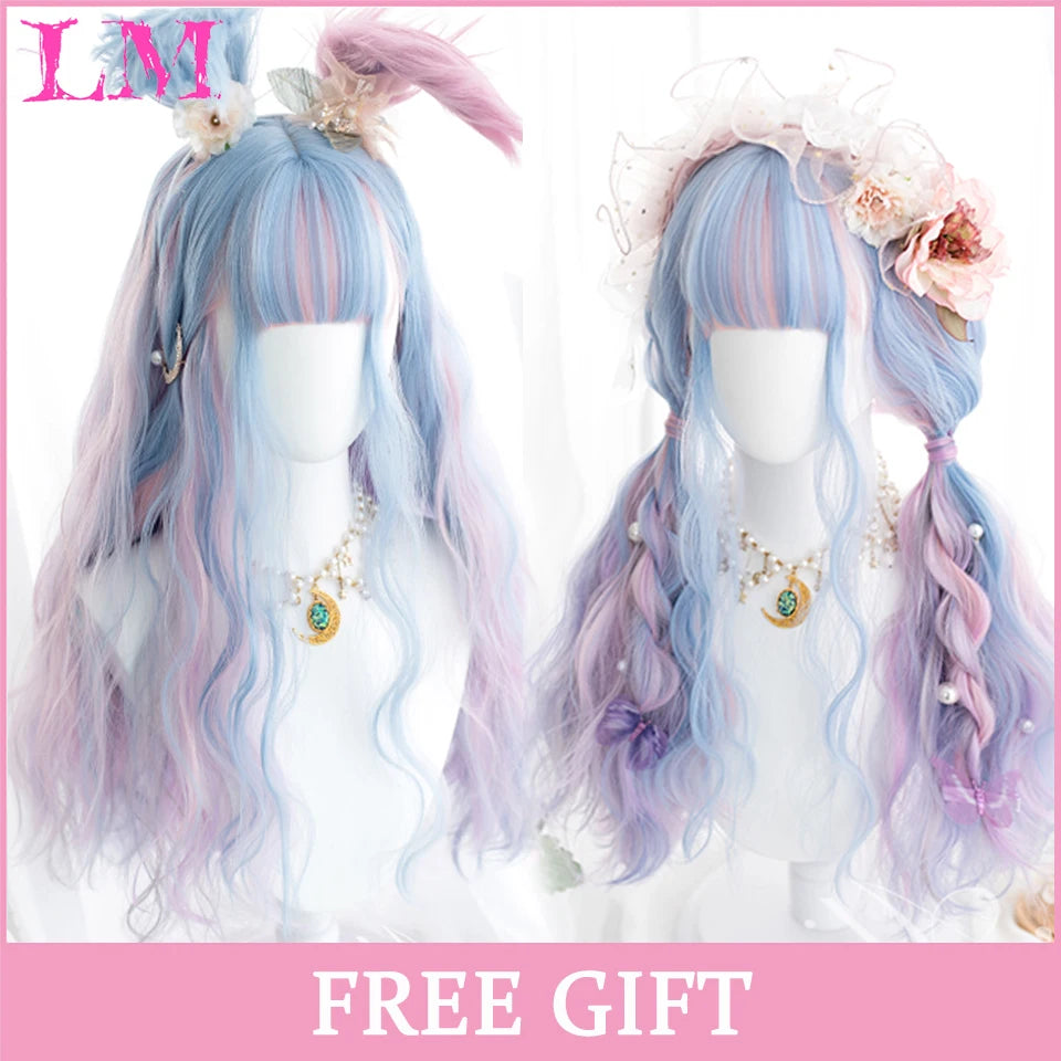 Sakura Xena – Peruca Rosa Liso com Franja | Fibra Sintética Resistente ao Calor para Cosplay Feminino