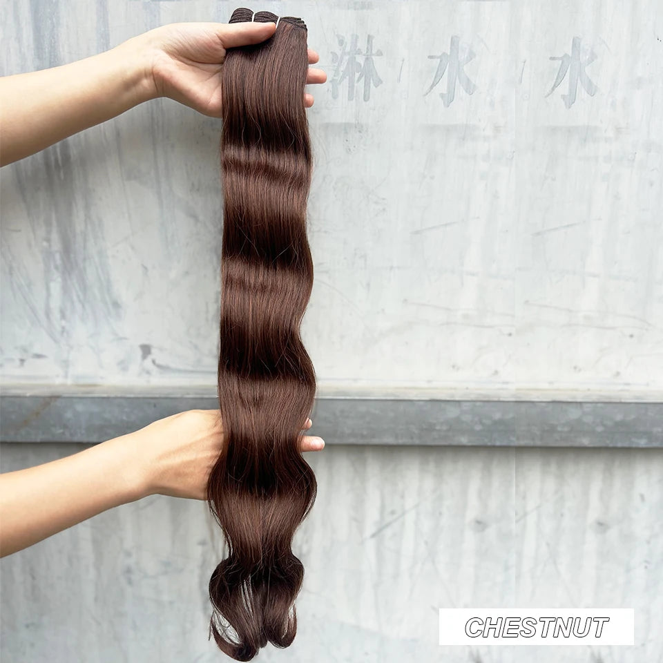 Variedade de Tons e Texturas: Extensões de Cabelo Ondulado