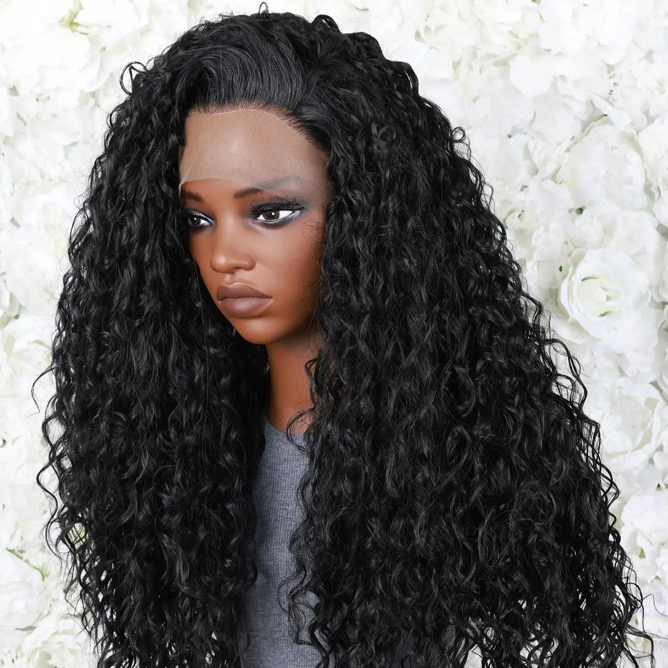 Lace Frontal 13x4 Sintética Premium – Tais com Linha Natural