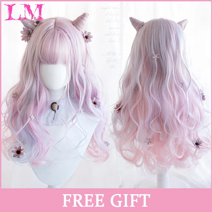 Sakura Nike – Peruca Rosa Liso com Franja | Fibra Sintética Resistente ao Calor para Cosplay Feminino