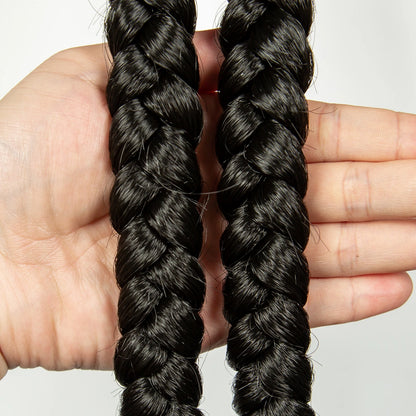 Peruca Trançada Full Lace 120cm - Suellen Tranças Knotless Sintéticas