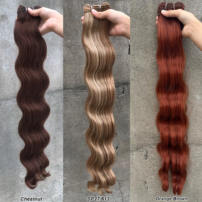 Variedade de Tons e Texturas: Extensões de Cabelo Ondulado