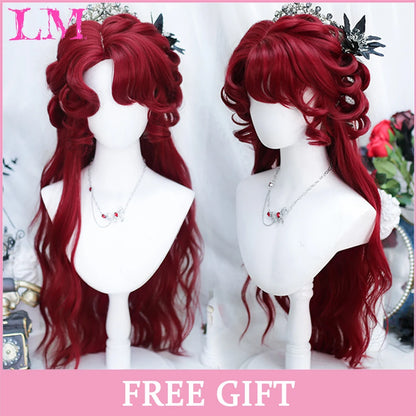 Sakura Xena – Peruca Rosa Liso com Franja | Fibra Sintética Resistente ao Calor para Cosplay Feminino