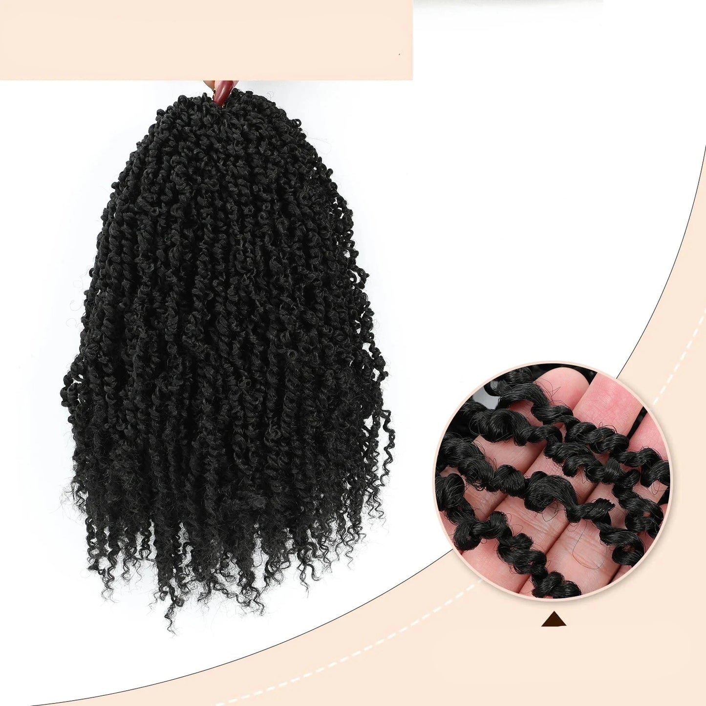 Transforme Seu Visual com Estilo – Mini Twist Crochet Boêmio com Cachos