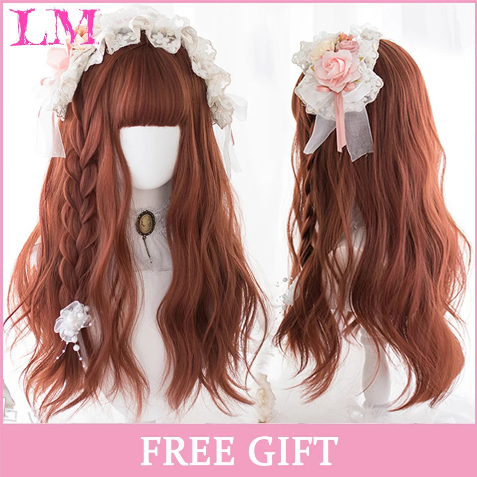 Sakura Xena – Peruca Rosa Liso com Franja | Fibra Sintética Resistente ao Calor para Cosplay Feminino