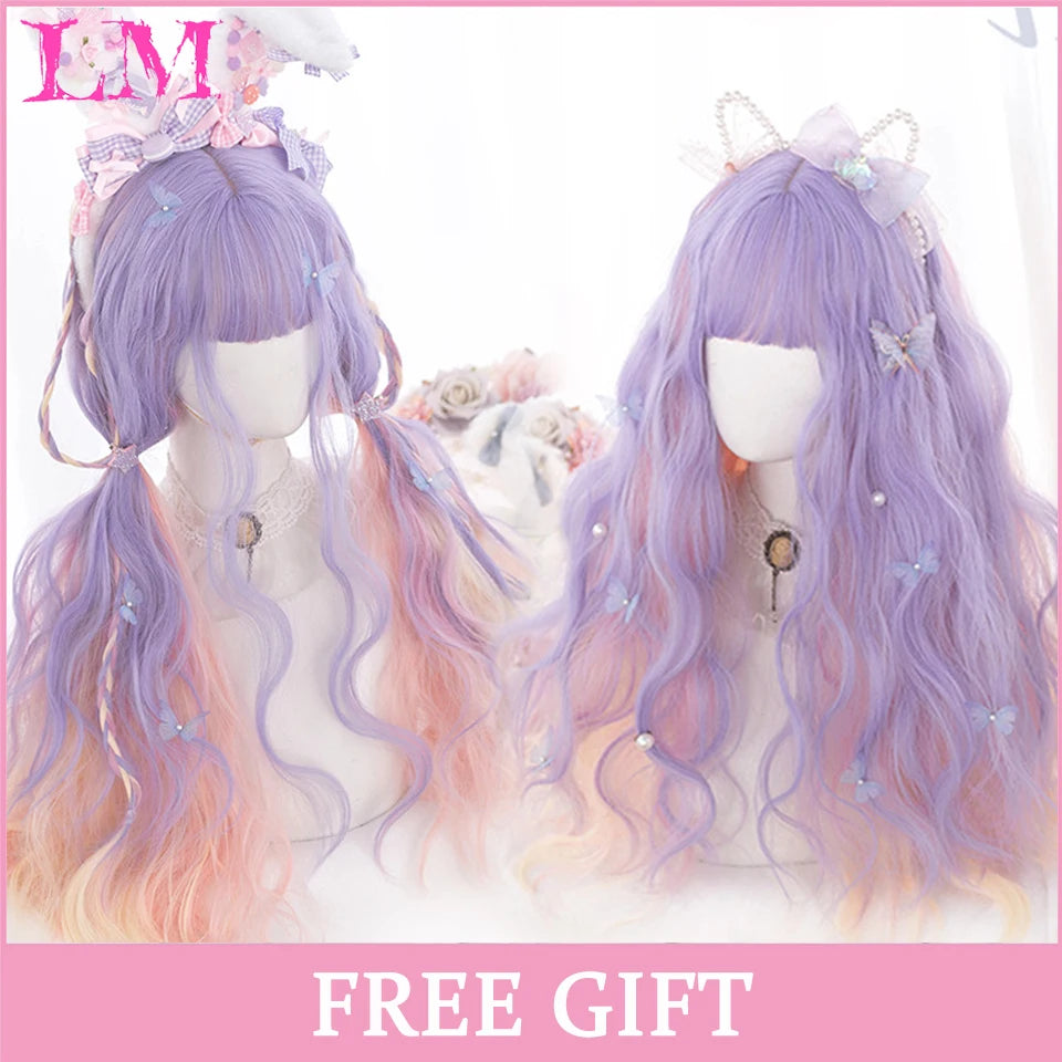 Sakura Xena – Peruca Rosa Liso com Franja | Fibra Sintética Resistente ao Calor para Cosplay Feminino