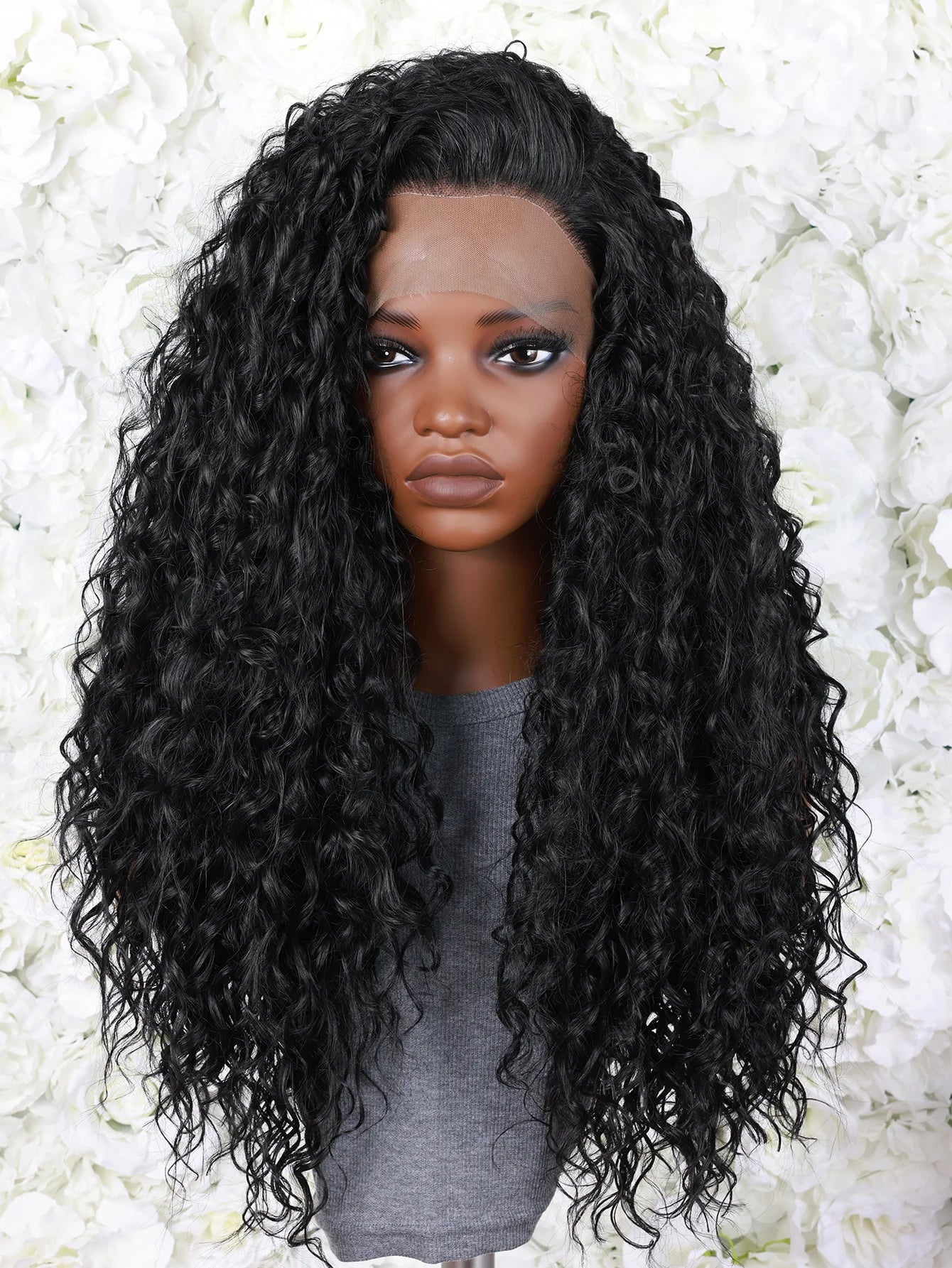 Lace Frontal 13x4 Sintética Premium – Tais com Linha Natural