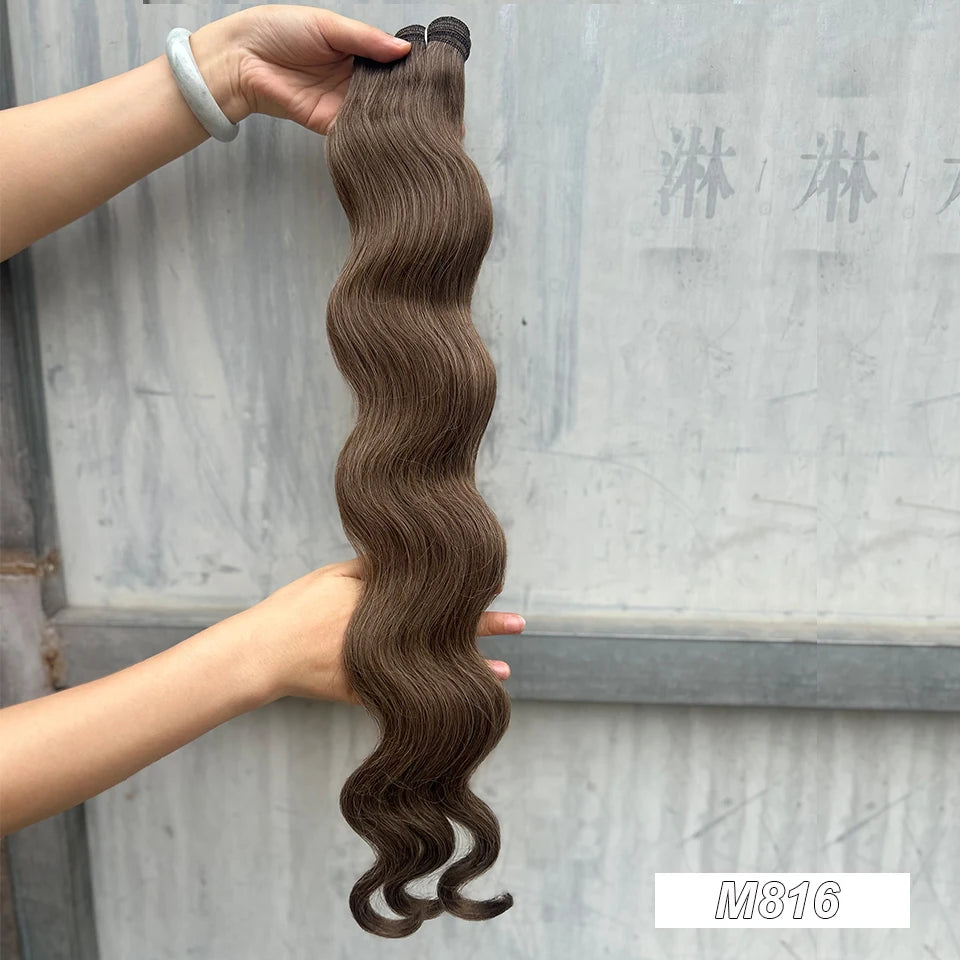 Variedade de Tons e Texturas: Extensões de Cabelo Ondulado