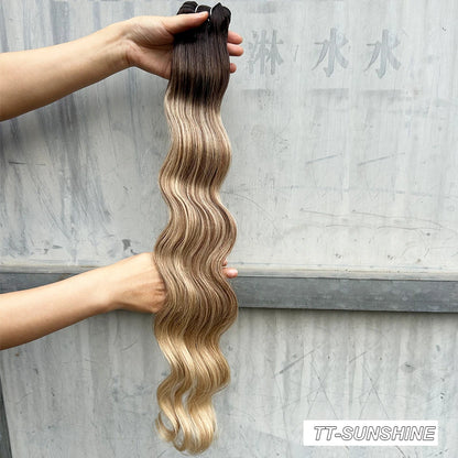 Variedade de Tons e Texturas: Extensões de Cabelo Ondulado