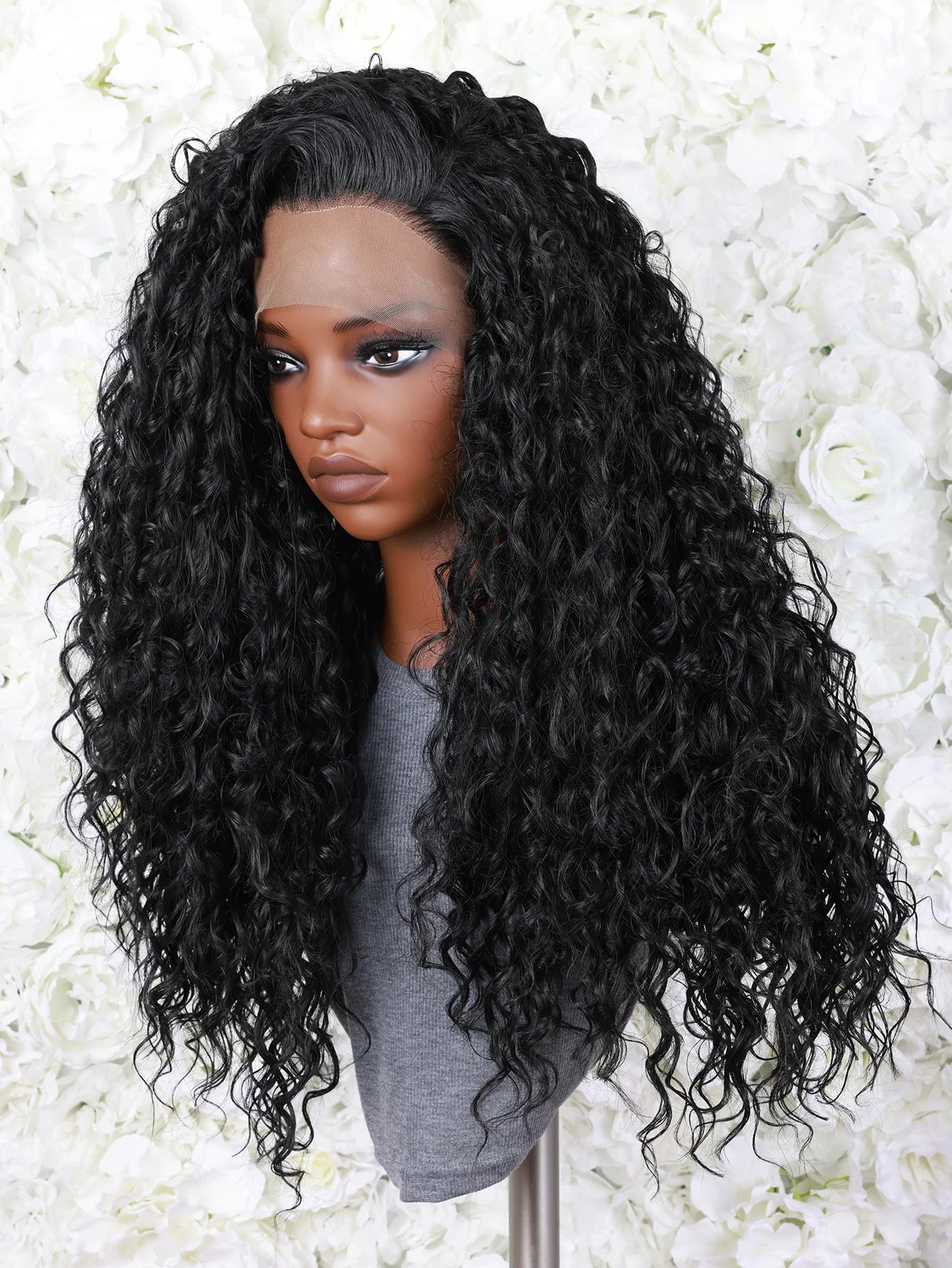 Lace Frontal 13x4 Sintética Premium – Tais com Linha Natural