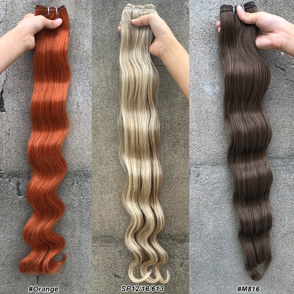 Variedade de Tons e Texturas: Extensões de Cabelo Ondulado