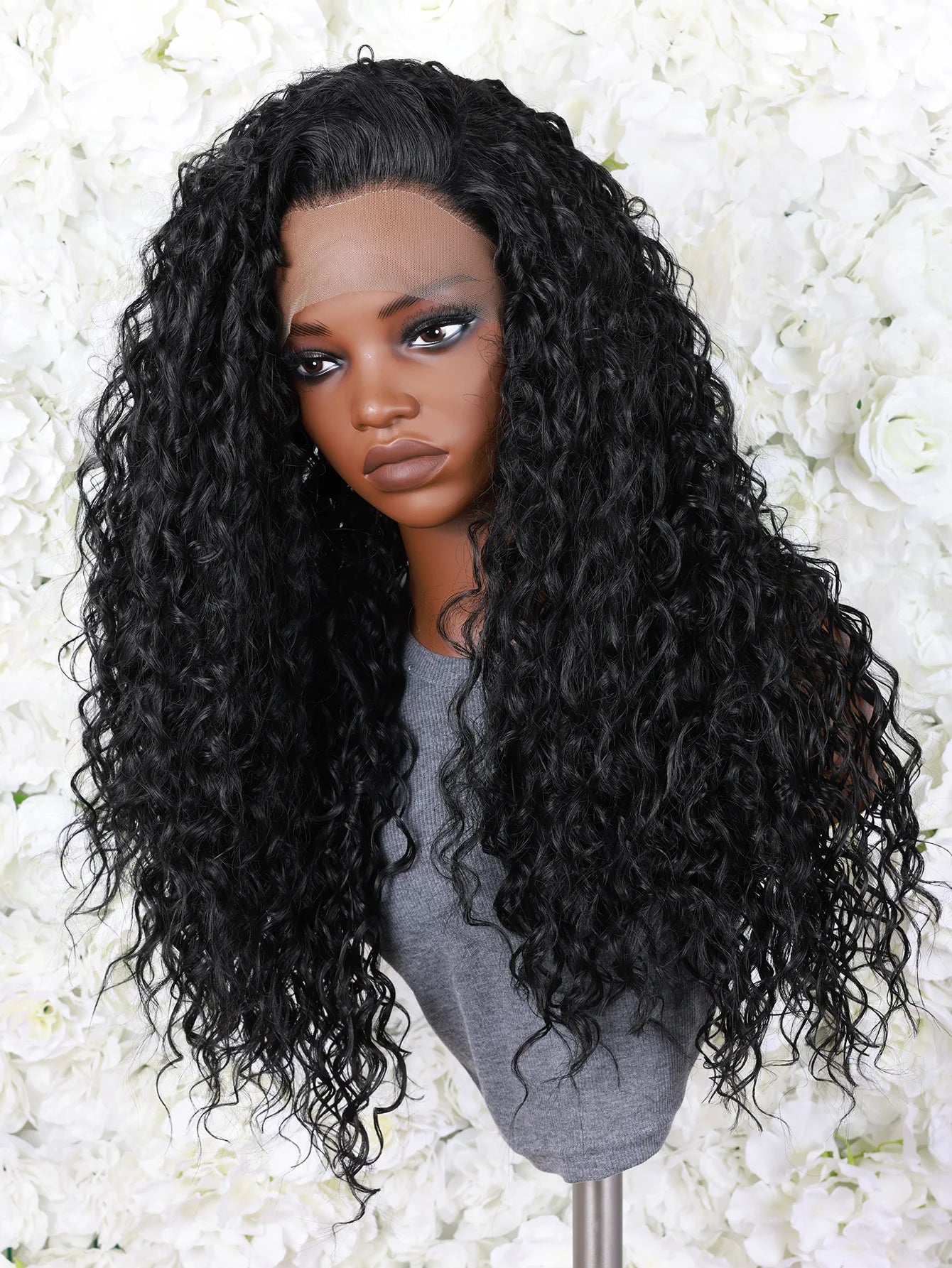 Lace Frontal 13x4 Sintética Premium – Tais com Linha Natural